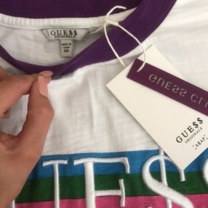 Guess Tops - ASAP Rocky Guess Purple Crop Top XS Guess Tops - ASAP Rocky Guess Purple Crop Top XS
